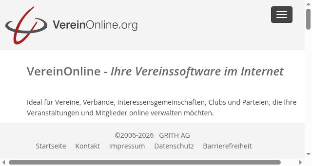 Screenshot of vereinonline.org
