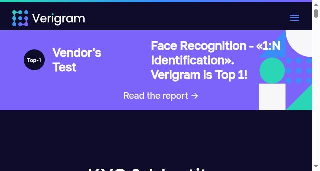 Screenshot of verigram.ai