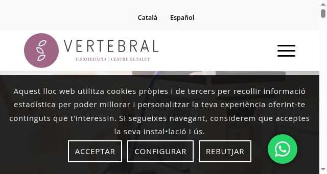 Screenshot of vertebral.cat