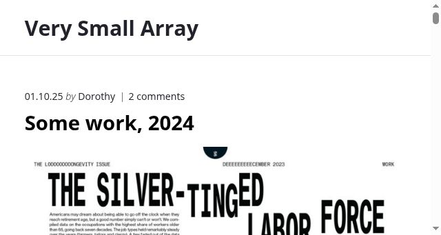 Screenshot of verysmallarray.com