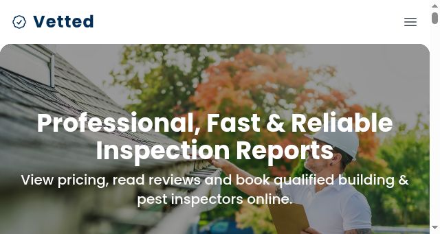 Screenshot of vetted.com.au