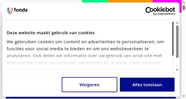 Screenshot of vfonds.nl