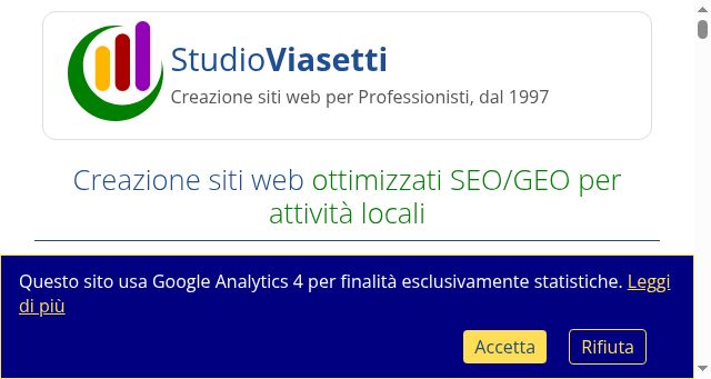 Screenshot of viasetti.it