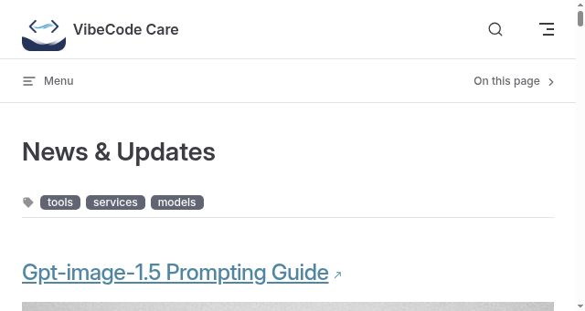 Screenshot of vibecode.care