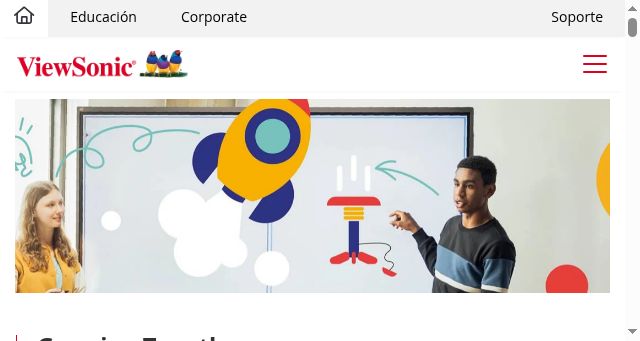 Screenshot of viewsonic.com