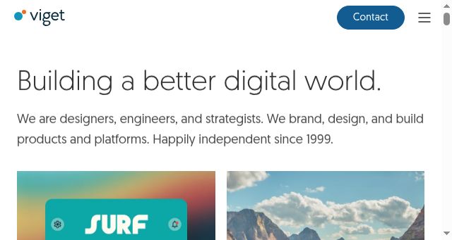 Screenshot of viget.com