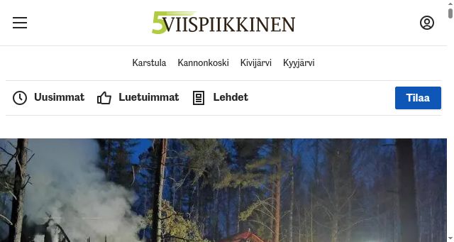 Screenshot of viispiikkinen.fi
