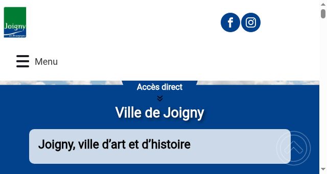 Screenshot of ville-joigny.fr