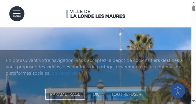 Screenshot of ville-lalondelesmaures.fr