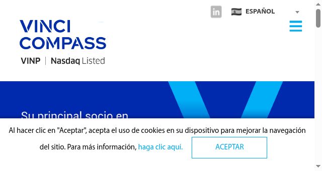 Screenshot of vincicompass.com