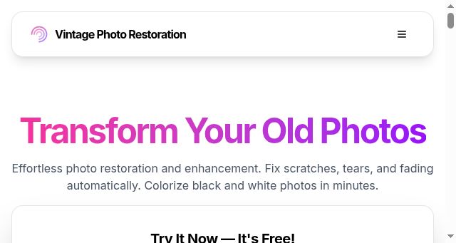Screenshot of vintage.photos