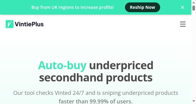 Screenshot of vintieplus.com