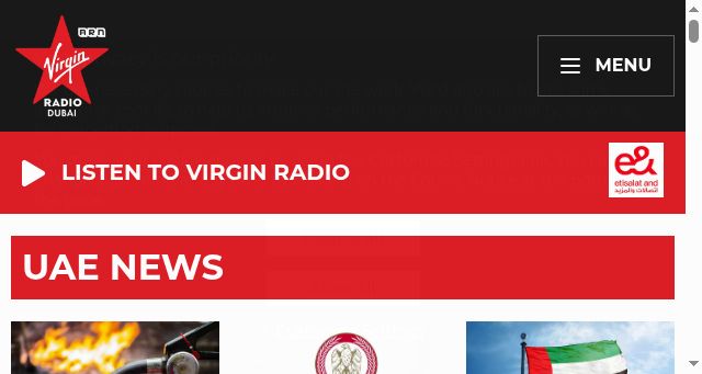Screenshot of virginradiodubai.com