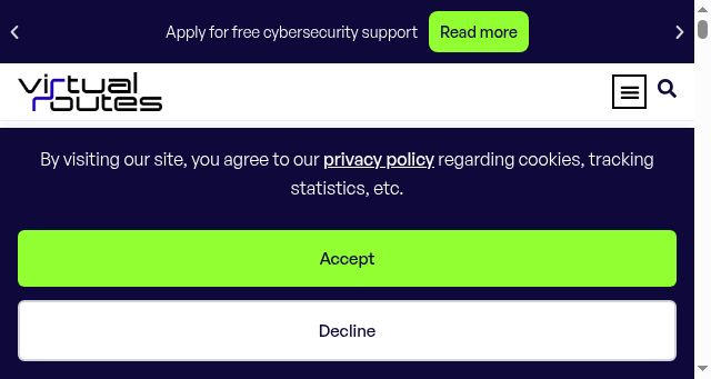 Screenshot of virtual-routes.org