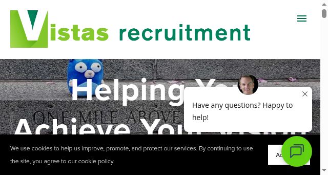 Screenshot of vistasrecruitment.com