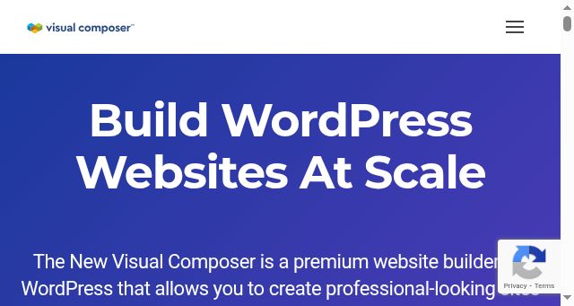 Screenshot of visualcomposer.com