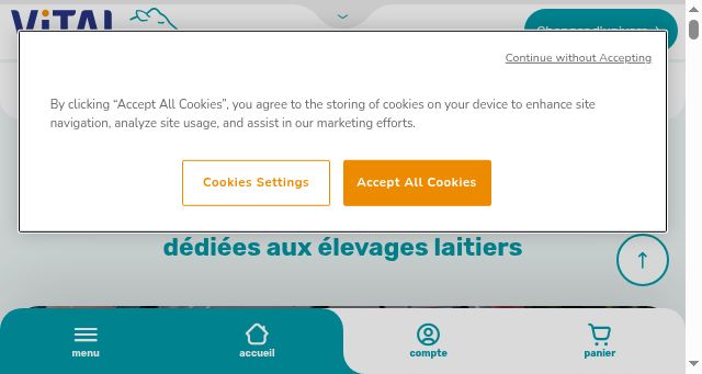 Screenshot of vital-agriculture.fr