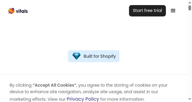 Screenshot of vitals.app