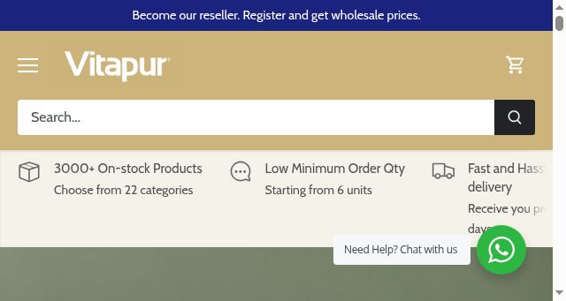 Screenshot of vitapur.com