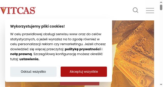 Screenshot of vitcas.pl