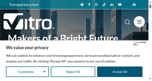Screenshot of vitro.com