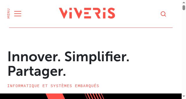 Screenshot of viveris.fr