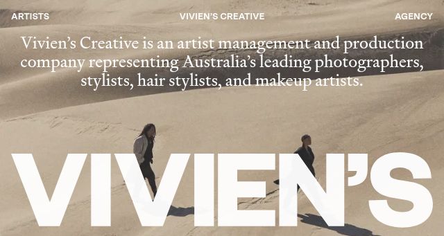 Screenshot of vivienscreative.com.au