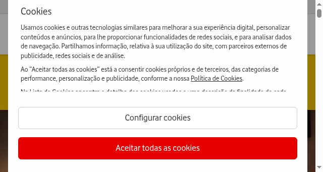 Screenshot of vodafone.pt