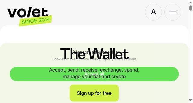 Screenshot of volet.com