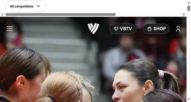 Screenshot of volleyballworld.com