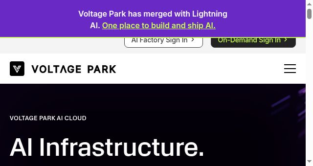 Screenshot of voltagepark.com