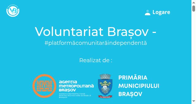 Screenshot of voluntarbv.ro