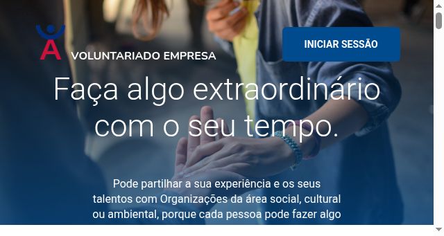 Screenshot of voluntariadoempresa.pt
