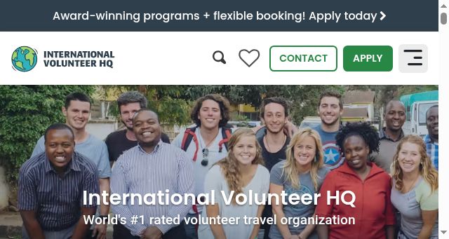 Screenshot of volunteerhq.org