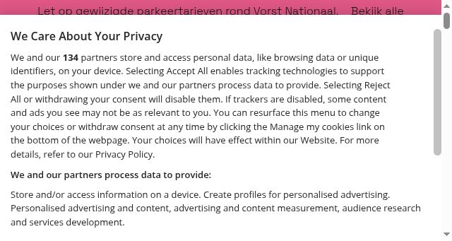 Screenshot of vorst-nationaal.be