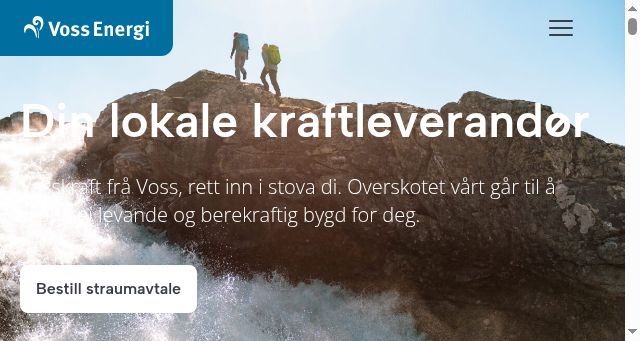 Screenshot of vossenergi.no