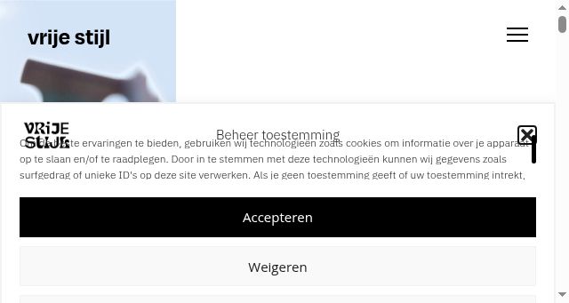 Screenshot of vrijestijl.nl