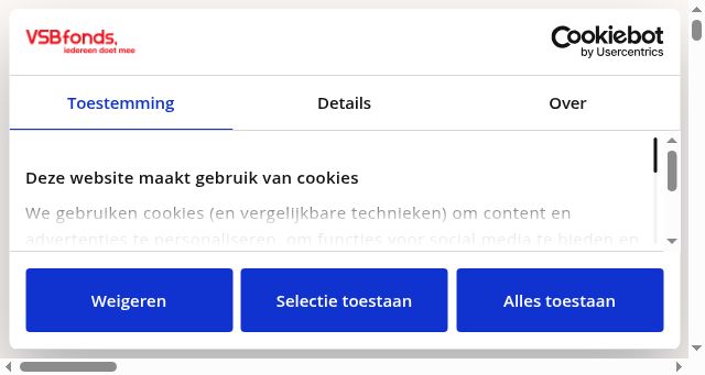 Screenshot of vsbfonds.nl