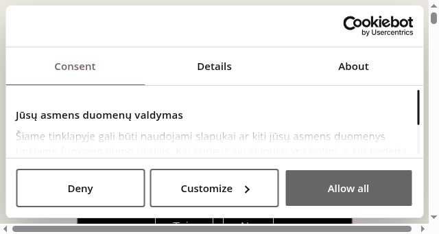 Screenshot of vynoklubas.lt