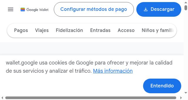 Screenshot of wallet.google