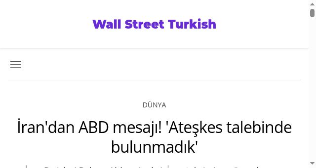 Screenshot of wallstreetturkish.com