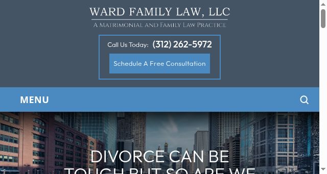 Screenshot of wardfamilylawchicago.com