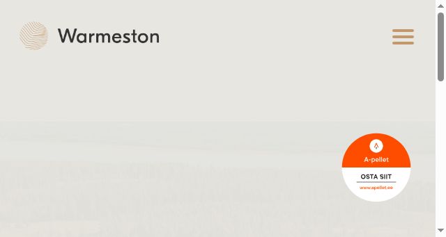 Screenshot of warmeston.ee