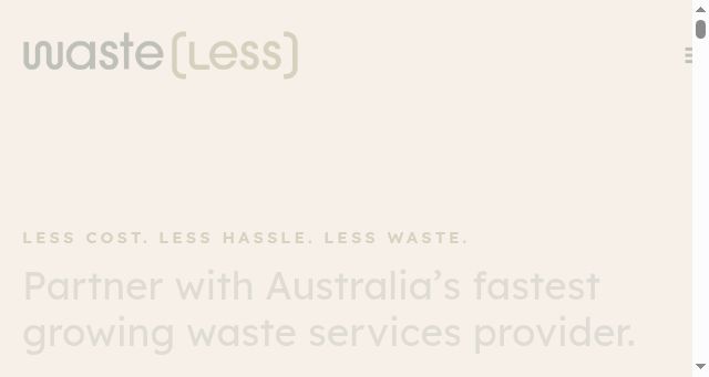 Screenshot of wasteless.com.au