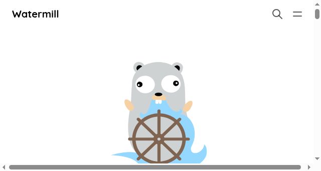 Screenshot of watermill.io