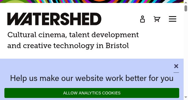 Screenshot of watershed.co.uk
