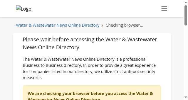 Screenshot of waterwastewaterdirectory.com