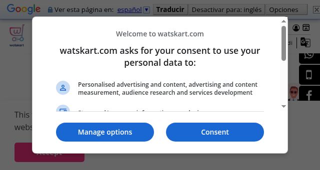 Screenshot of watskart.com