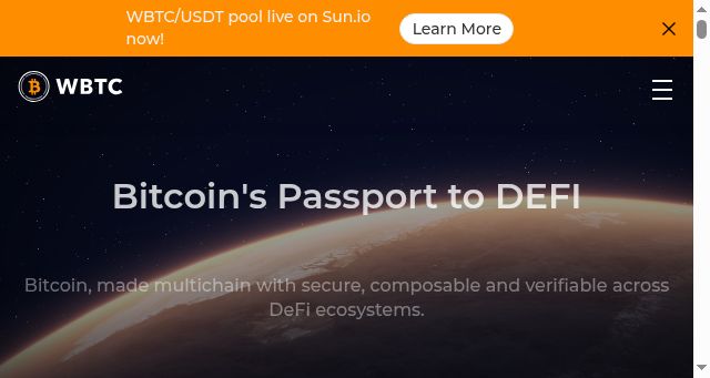 Screenshot of wbtc.network