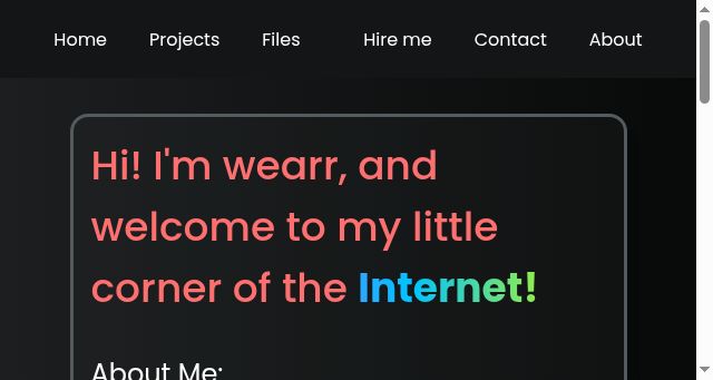 Screenshot of wearr.dev